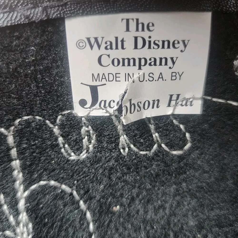 Mickey Mouse Ears Walt Disney 25th Anniversary 1996 Black Jacobson Hat USA